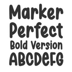 BFC Marker Perfect Bold School Font