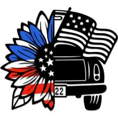 American Sunflower Farm Truck