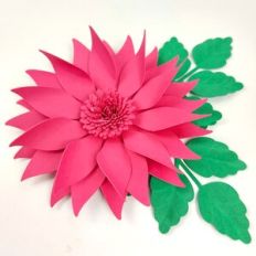 Flower 126 with foliage for cake topper