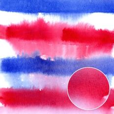 Red White and Blue Blurred Watercolor Stripes Background