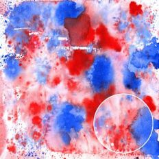 Red White Blue Splattered Watercolor Background Pattern
