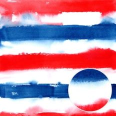 Red White and Blue Watercolor Stripe Background Pattern