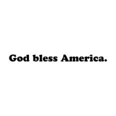God Bless America