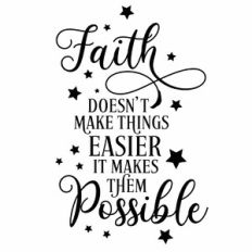 Faith Doesn't Make Things Easier It Makes Them Possible Quote