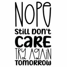 Nope Still Don't Care Try Again Tomorrow Quote