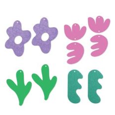 Fun shapes Earring Template, Faux Leather Earrings