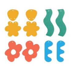Fun shapes Earring Template, Faux Leather Earrings