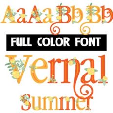 Vernal Summer Color Font