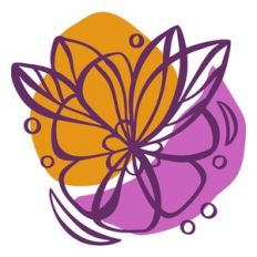 flower with colorful background