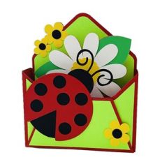 Ladybug Envelope Box Card