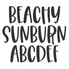 BFC Beachy Sunburn Summer Font