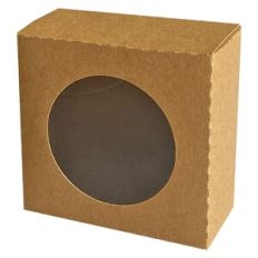 Notched Square Box with Circle Window