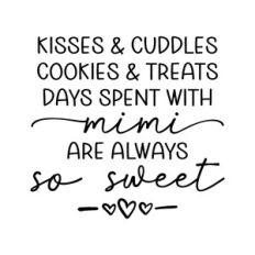 kisses and cuddles cookies and treats - mimi's house