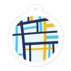 Playful Plaid - Round tag