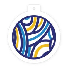 Waves - round tag