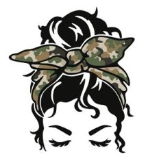 Camo Messy Bun