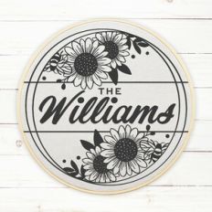 Bees Sunflower Wreath Frame