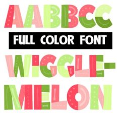WIgglemelon Color Font