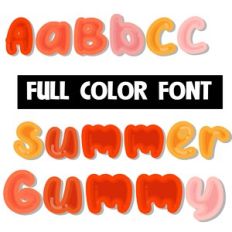 Summer Gummy Color Font