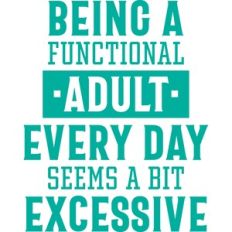 being a functional adult
