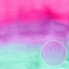 Pink Mauve Viridian Green Ombre Watercolor Gradient Background