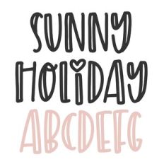 BFC Sunny Holiday Cute Inline Font