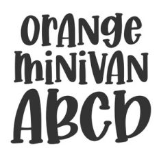 BFC Orange Minivan Brush Serif Font