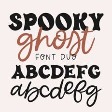 Spooky Ghost Font Family