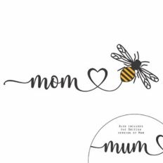Mom Bee Heart Word