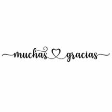 Muchas Gracias Heart Quote