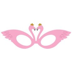 Flamingo party glasses