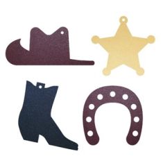 Cowboy Western Earring Template, Faux Leather Earrings