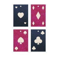 Playing cards Earring Template, Faux Leather Earrings