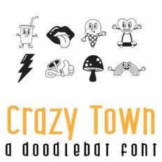 Crazy Town Doodlebat Font