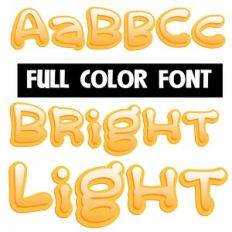Bright Light Color Font