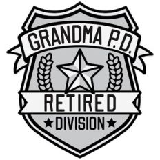 Grandma P.D. Badge Retired Division