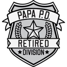 Papa P.D. Badge Retired Division