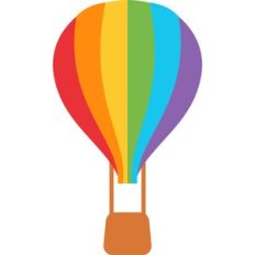 rainbow balloon