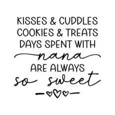 kisses and cuddles cookies and treats - nana's house