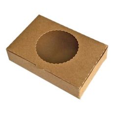 Notched Rectangle Box with Scallop Circle Window
