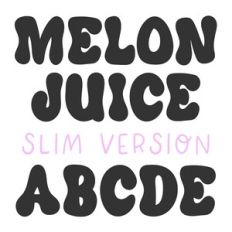 BFC Melon Juice Slim Retro Bubble Font