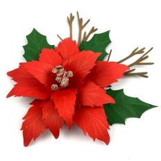 CHRISTMAS FLOWER 141 WHIT LEAF
