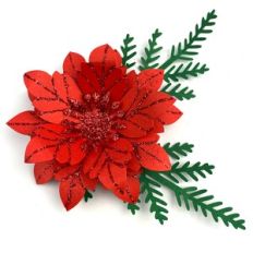 CHRISTMAS FLOWER 142 WITH LEAF