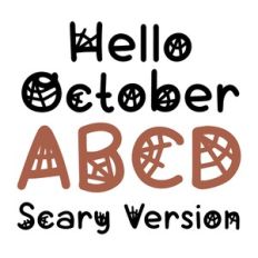 BFC Hello October Scary Version Halloween Font