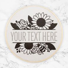 Bees and Sunflowers Split Frame