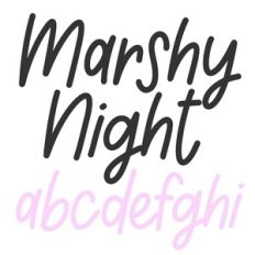 BFC Marshy Night Casual Handwriting Font