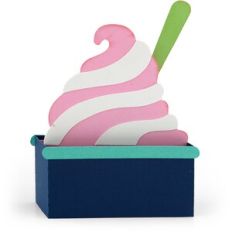 Box Card Ice Cream Cup