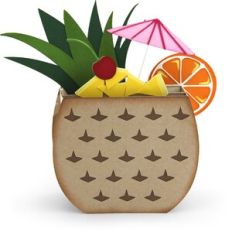 Box Card Pineapple Drink
