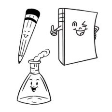 Kawaii School Icons