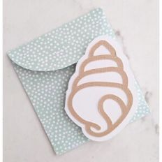 spiral sea shell card and envelope